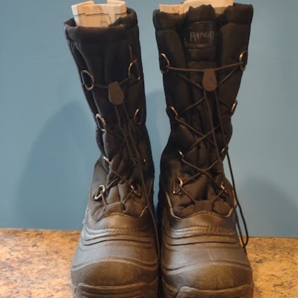 RANGER THERMOLITE PACBOOTS MENS SIZE 9 LIKE NEW  TOGGLE LACES MINT TREAD CLEAN